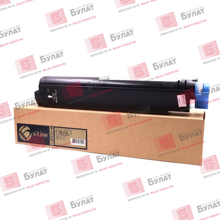 Тонер-картридж БУЛАТ s-Line 43837136, 43837132 для Oki C9655 (Чёрный, 22500 стр.), универсальный