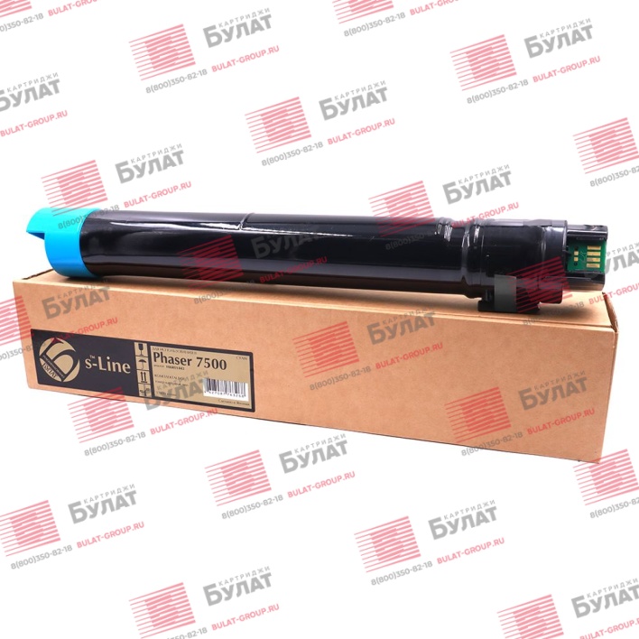 Тонер-картридж БУЛАТ s-Line 106R01443 для Xerox Phaser 7500 (Голубой, 17800 стр.)