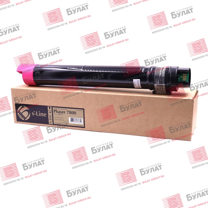 Тонер-картридж БУЛАТ s-Line 106R01571 для Xerox Phaser 7800 (Пурпурный, 17200 стр.)