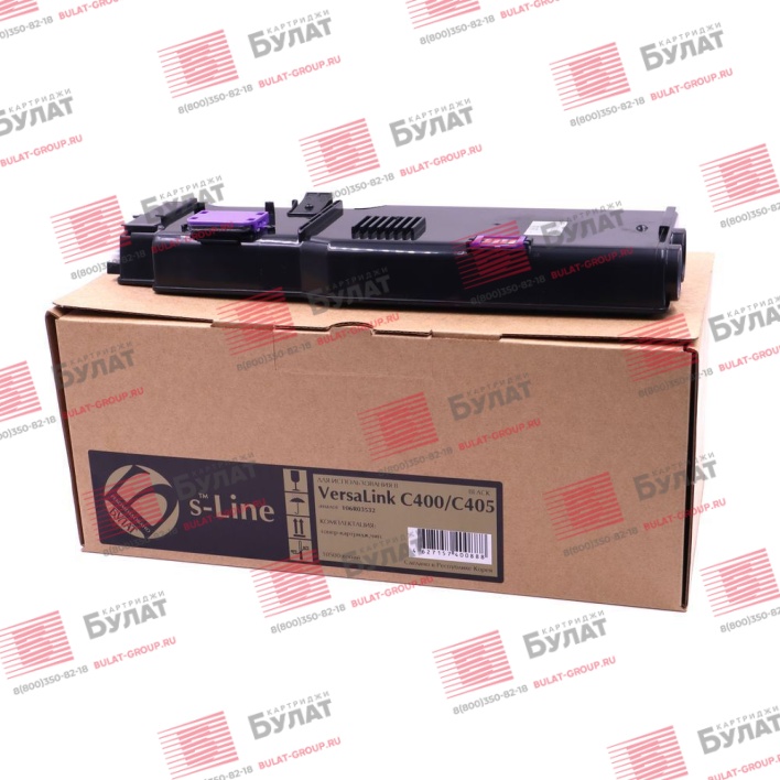Тонер-картридж БУЛАТ s-Line 106R03532 для Xerox VersaLink C400 (Чёрный, 10500 стр.)