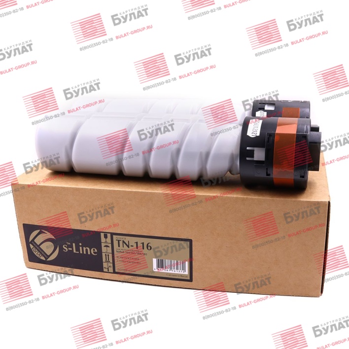 Тонер-картридж БУЛАТ s-Line TN-116 для Konica Minolta bizhub 164, bizhub 165 (Чёрный, 11000 стр.)
