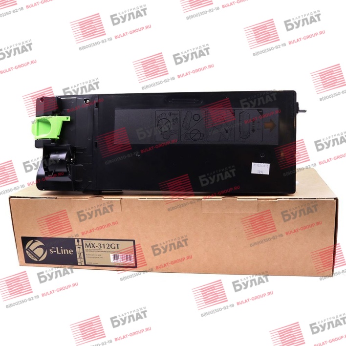 Тонер-картридж БУЛАТ s-Line MX-312GT для Sharp AR-5726, MX-M310 (Чёрный, 25000 стр.)