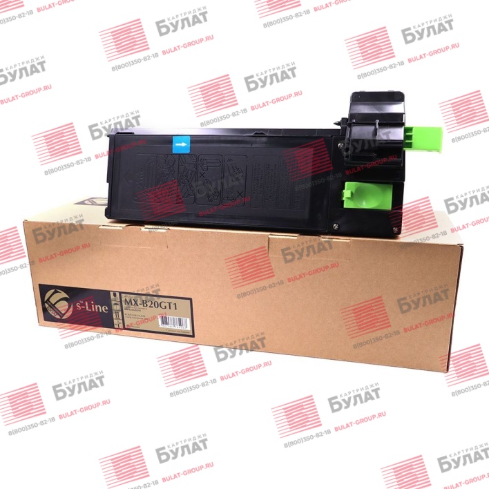 Тонер-картридж БУЛАТ s-Line MX-B20GT1 для Sharp MX-B200, MX-B201 (Чёрный, 8000 стр.)