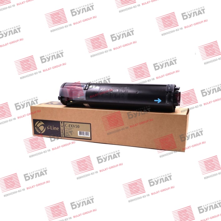 Тонер-картридж БУЛАТ s-Line C-EXV50 для Canon iR 1435 (Чёрный, 17600 стр.)
