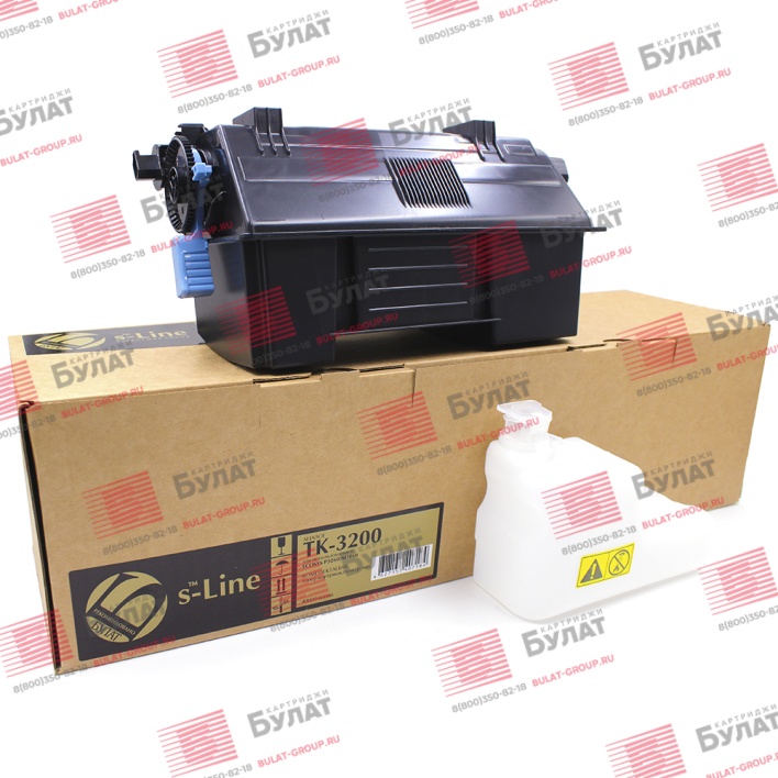 Тонер-картридж БУЛАТ s-Line TK-3200 для Kyocera ECOSYS P3260 (Чёрный, 40000 стр.)
