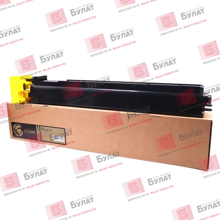 Тонер-картридж БУЛАТ s-Line TN613Y для Konica Minolta bizhub C452, bizhub C552, bizhub C652 (Жёлтый, 30000 стр.)