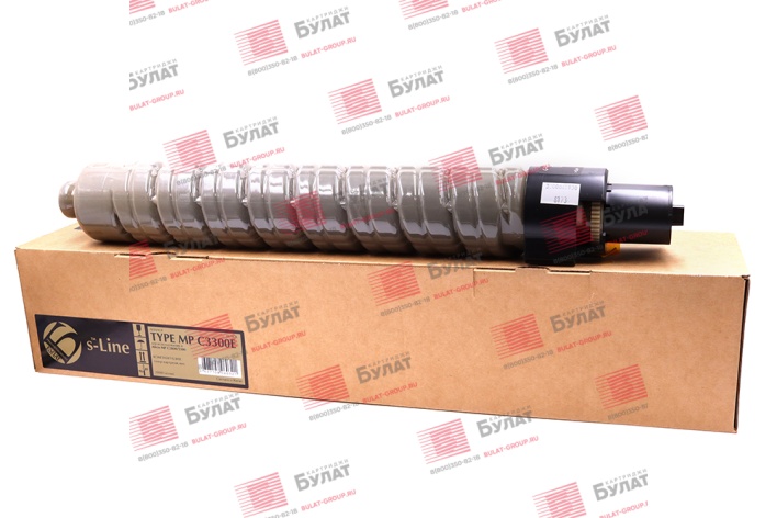 Тонер-картридж БУЛАТ s-Line MP C3300E (841124) для Ricoh Aficio MP C2800, MP C3300 (Чёрный, 20000 стр.)