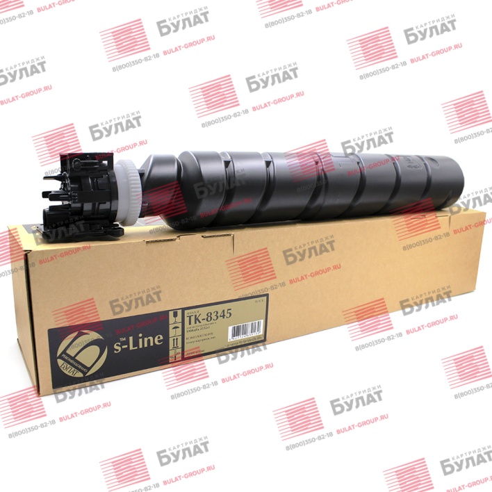 Тонер-картридж БУЛАТ s-Line TK-8345K для Kyocera TASKalfa 2552ci (Чёрный, 20000 стр.)