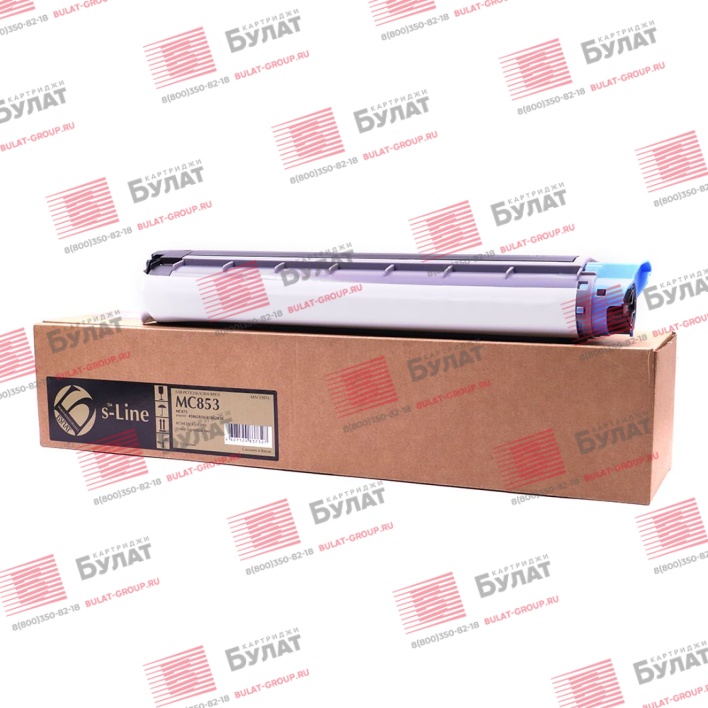 Тонер-картридж БУЛАТ s-Line 45862850, 45862838 для Oki MC853 (Пурпурный, 7300 стр.), универсальный